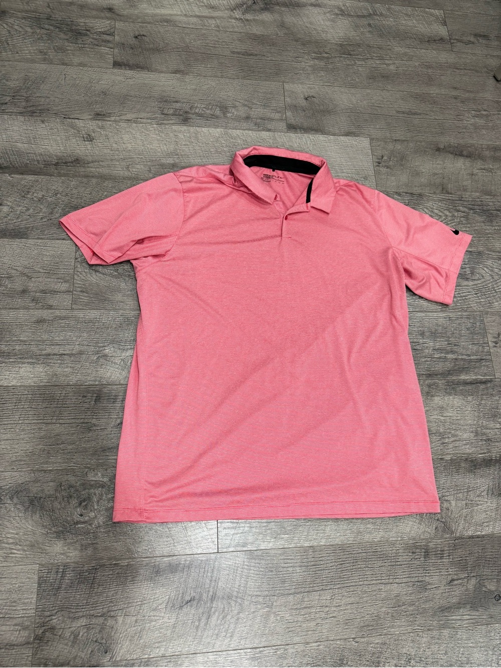 Nike Men's Red Dri-FIT Athletic Polo Shirt